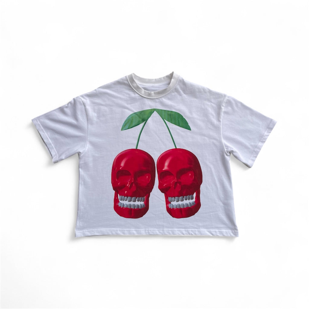 Cherry skull box tee